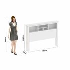 Cabeceira Casal Havana Branco - Tebarrot Móveis