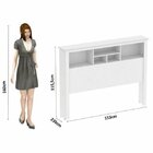 Cabeceira Casal Havana Off White Com Madeira - Tebarrot Móveis