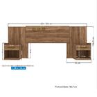 Cabeceira Casal Havana Plus Com Mesa De Cabeceira