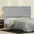 Cabeceira Casal Iasi P04 140 Cm Suede - Amarena Móveis - Cinz