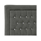 Cabeceira Casal Iasi P04 140 Cm Suede - Amarena Móveis - Cinz