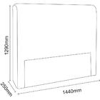 Cabeceira Casal Imperatriz Nobuck Bege Simbal