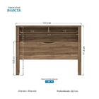 Cabeceira Casal Invicta Com Baú - Pr Móveis