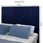 Cabeceira Casal Joaquina Turkey Azul - Vian