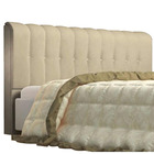 Cabeceira Casal Kiara 140 Cm Suede Marfim - D A Decor