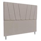 Cabeceira Casal King 1,95m Milão Linho Capuccino Dal Poz Esto