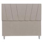 Cabeceira Casal King 1,95m Milão Linho Capuccino Dal Poz Esto