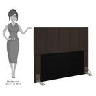 Cabeceira Casal King 193cm Pérola D10 Suede Marrom