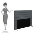 Cabeceira Casal King 193cm Rubi D10 Suede Cinza