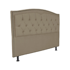 Cabeceira Casal King 195cm Para Cama Box Diana Suede Capuccin