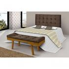 Cabeceira Casal King 195cm Sued Tabaco