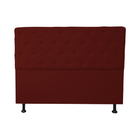 Cabeceira Casal King  Juliana 190cm Para Cama Box Suede Bordo