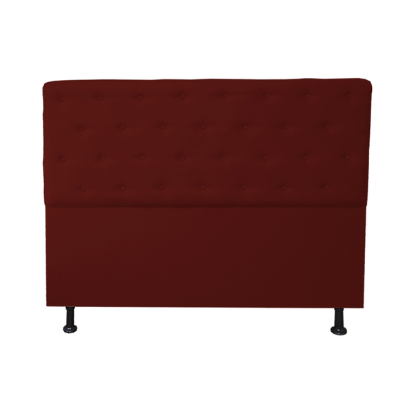 Cabeceira Casal King  Juliana 190cm Para Cama Box Suede Bordo