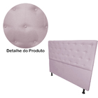 Cabeceira Casal King  Juliana 190cm Para Cama Box Suede Lilás
