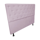 Cabeceira Casal King  Juliana 190cm Para Cama Box Suede Lilás