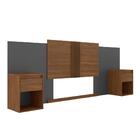 Cabeceira Casal King Bari Grafito