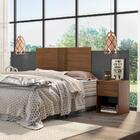 Cabeceira Casal King Bari Grafito