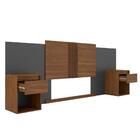 Cabeceira Casal King Bari Grafito