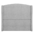 Cabeceira Casal King Cama Box 195cm Glenda Z04 Boucle Cinza -