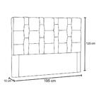 Cabeceira Casal King Carlotta 195cm Suede Marrom