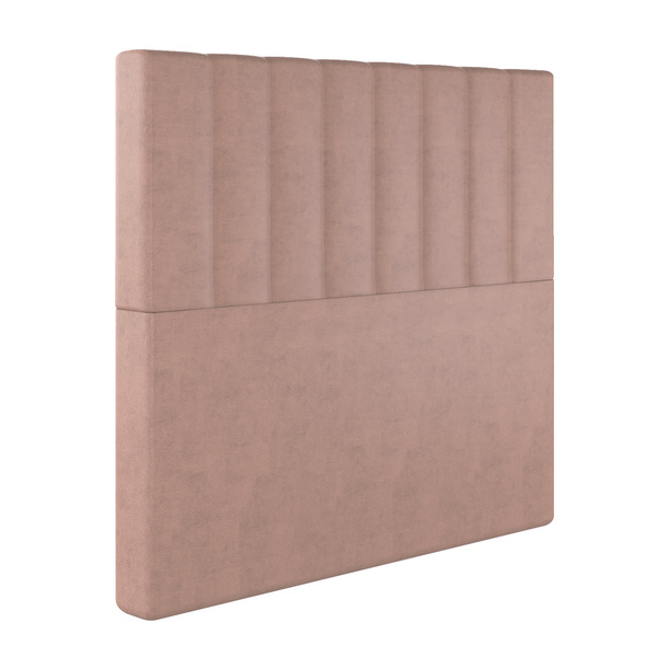 Cabeceira Casal King Dubai Em Veludo Com Sapata Cor Rose Sonh