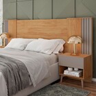 Cabeceira Casal King Extensível Proximus 2 Gavetas Ripado Bur