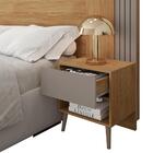 Cabeceira Casal King Extensível Proximus 2 Gavetas Ripado Bur