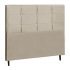 Cabeceira Casal King Jbe Moveis Style 195cm Bege Para Cama Bo