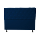 Cabeceira Casal King Juliana 190cm Para Cama Box Suede Azul M