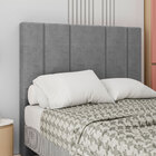 Cabeceira Casal King Madri Em Linho Com Sapata Cor Cinza Sonh