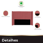 Cabeceira Casal King Size Estofada Para Cama Box Alicia Velud