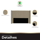 Cabeceira Casal King Size Estofada Para Cama Box Alicia Velud