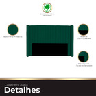 Cabeceira Casal King Size Estofada Para Cama Box Alicia Velud