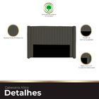 Cabeceira Casal King Size Estofada Para Cama Box Alicia Velud
