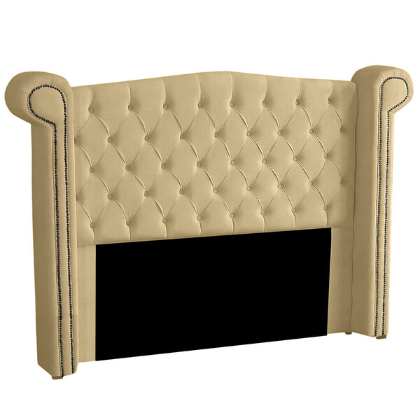 Cabeceira Casal King Size Estofada Para Cama Box Ayla Veludo