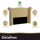 Cabeceira Casal King Size Estofada Para Cama Box Ayla Veludo