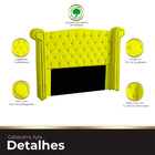 Cabeceira Casal King Size Estofada Para Cama Box Ayla Veludo