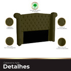 Cabeceira Casal King Size Estofada Para Cama Box Ayla Veludo