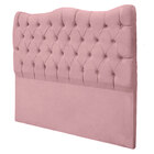 Cabeceira Casal King Size Estofada Para Cama Box Dunas Veludo