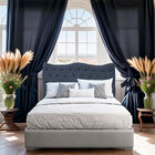 Cabeceira Casal King Size Estofada Para Cama Box Dunas Veludo