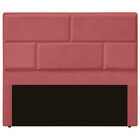 Cabeceira Casal King Size Estofada Para Cama Box Jade Veludo