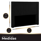 Cabeceira Casal King Size Estofada Para Cama Box Toronto Velu