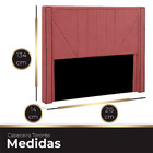 Cabeceira Casal King Size Estofada Para Cama Box Toronto Velu