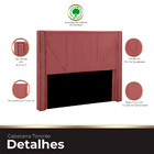 Cabeceira Casal King Size Estofada Para Cama Box Toronto Velu