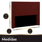Cabeceira Casal King Size Estofada Para Cama Box Toronto Velu