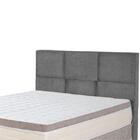 Cabeceira Casal King Smith 190 Cm Sued Cinza