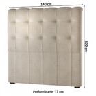 Cabeceira Casal Larissa Nude - Viero Móveis