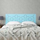 Cabeceira Casal Linhas Azul Claro