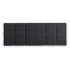 Cabeceira Casal Lis Suede Grafite