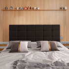 Cabeceira Casal Lis Suede Marrom